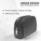 Sasha Classic Durable Leather Toiletry Bag