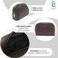 Sasha Classic Durable Leather Toiletry Bag