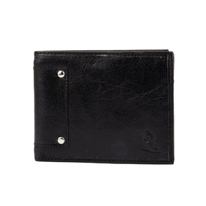Bold Black Bifold Wallet