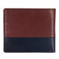 Discerning Gentleman Tan & Blue Leather Wallet