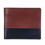 10109 Tan & Blue Bifold Wallet
