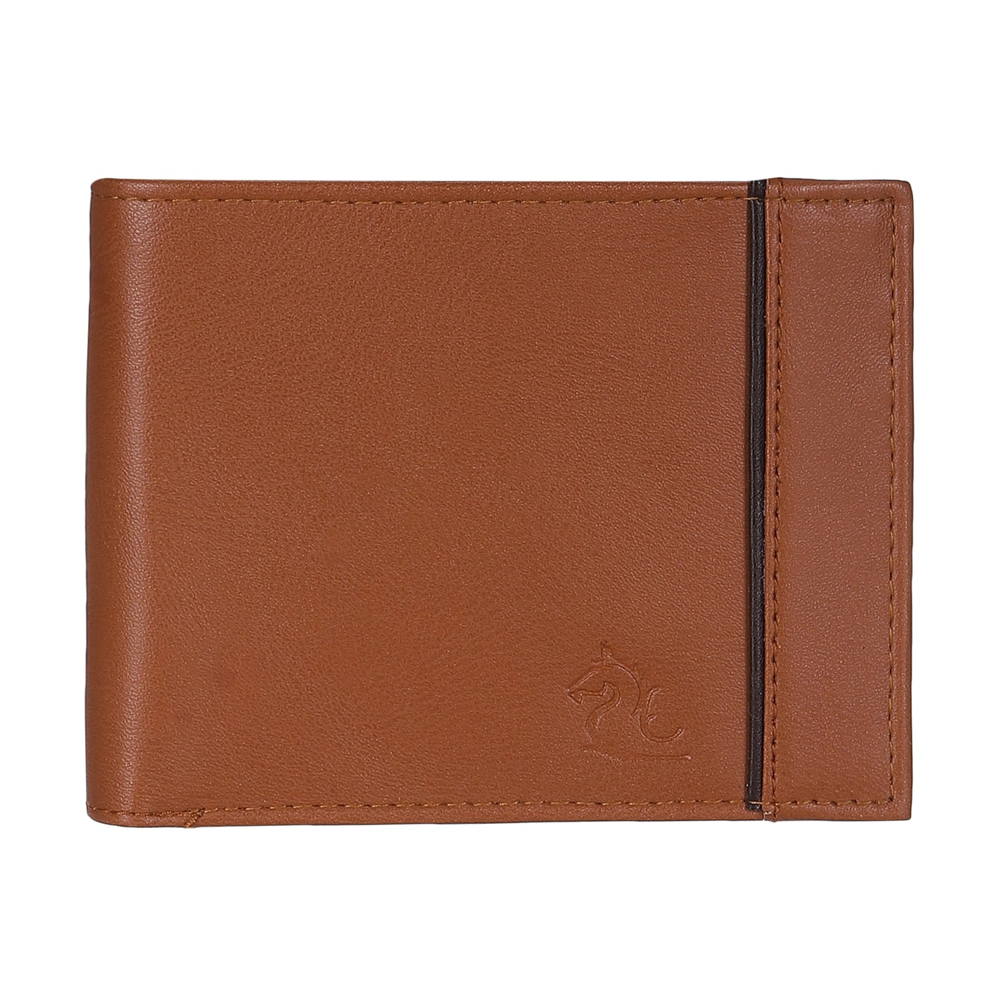 Modern Tan Billfold Coin Wallet