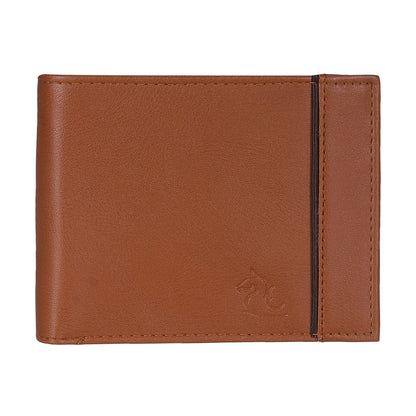 Modern Tan Billfold Coin Wallet