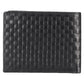 Stylish Sleek Black Textured Bifold
