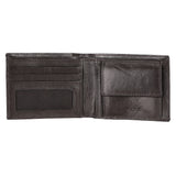 14087 Brown Textured Bifold Wallet