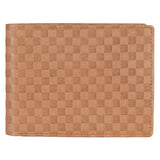 14087 Light Tan Textured Bifold Wallet