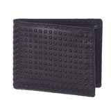 14095 Black Textured Bifold Wallet
