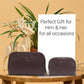 Malia & Sasha Combo A Perfect Duo Leather Wash Bags