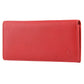 Bold Red Leather Bifold Wallet
