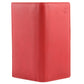 Bold Red Leather Bifold Wallet