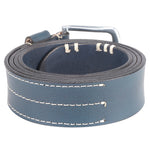 4140 Navy Blue Leather Belt for Men
