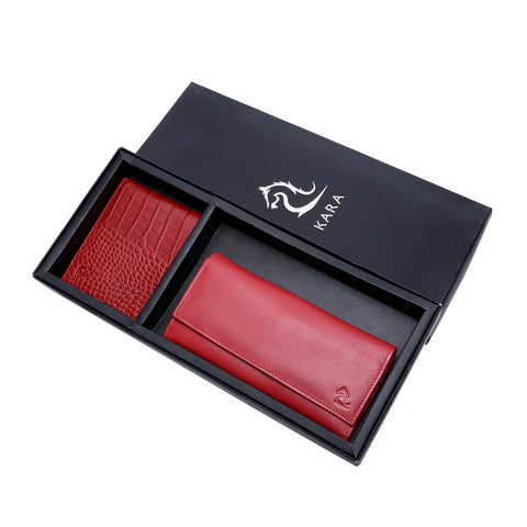 Red Combo Wallet for Men & Women
