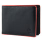 Handcrafted Black & Red Leather Bifold Wallet
