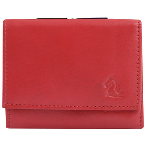 Amazing Red Leather Trifold Wallet