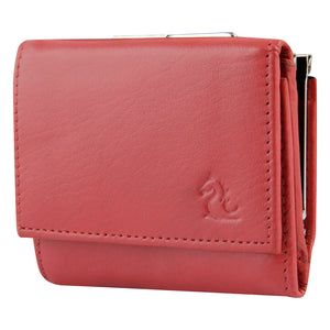 Amazing Red Leather Trifold Wallet