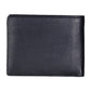Luxury Leather Monarch Black Bifold Coin Wallet