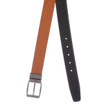 4236 Black & Tan Reversible Leather Belt for Men