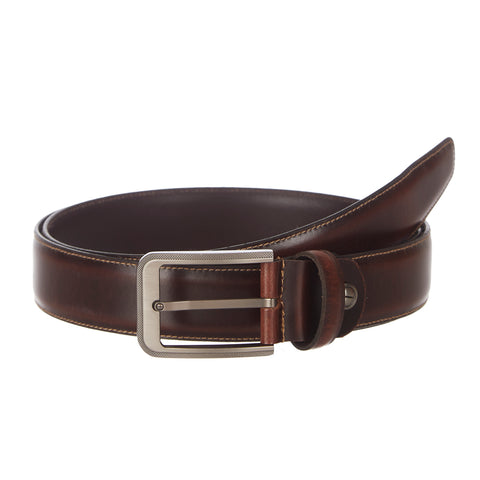 4238 Brown Leather Belt for Men