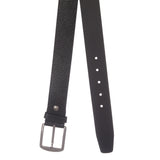 4240 Black Textured Leather Belt for Men