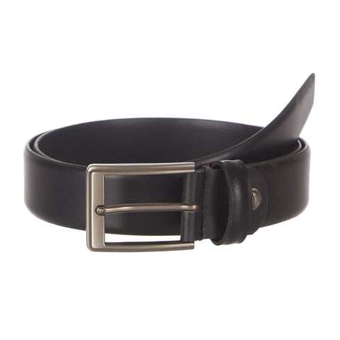 4243 Black Leather Belt for Men