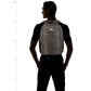 Versatile Unisex Black Leather Backpack