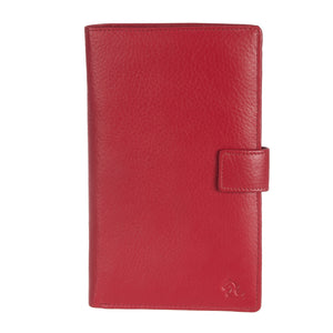 Traveler Red Leather Passport Holder