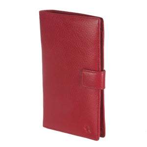 Traveler Red Leather Passport Holder